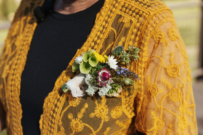 Late July Wedding Corsage