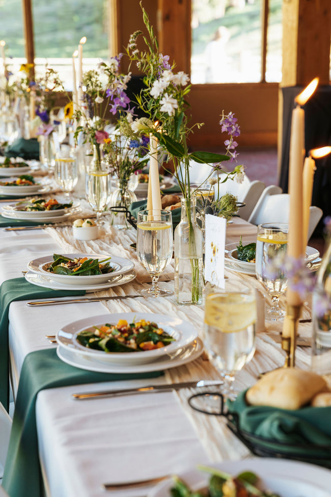 Late July Wedding table centerpieces