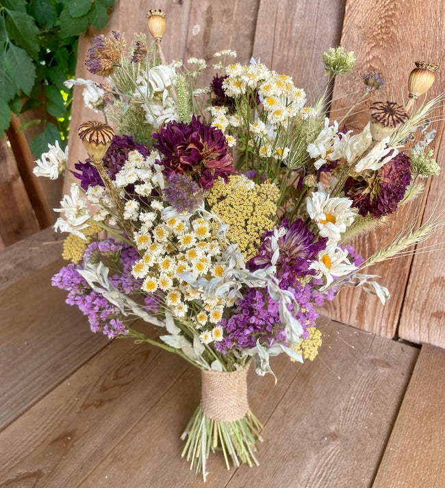 Dried Flower Wedding Bouquet