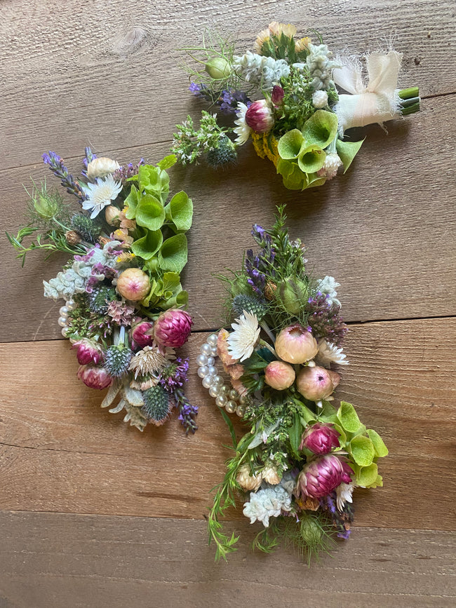 Late July Wedding Corsages