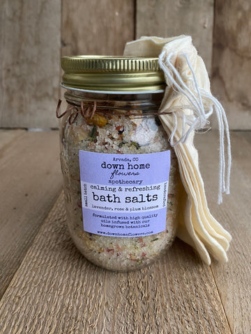 Lavender, Rose & Plum Blossom Bath Salts